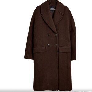 Madewell brown trench coat NWT